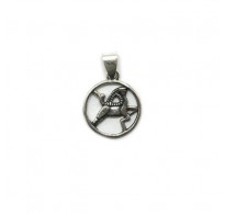 PE001394 Genuine sterling silver pendant charm solid hallmarked 925 zodiac sign Capricorn